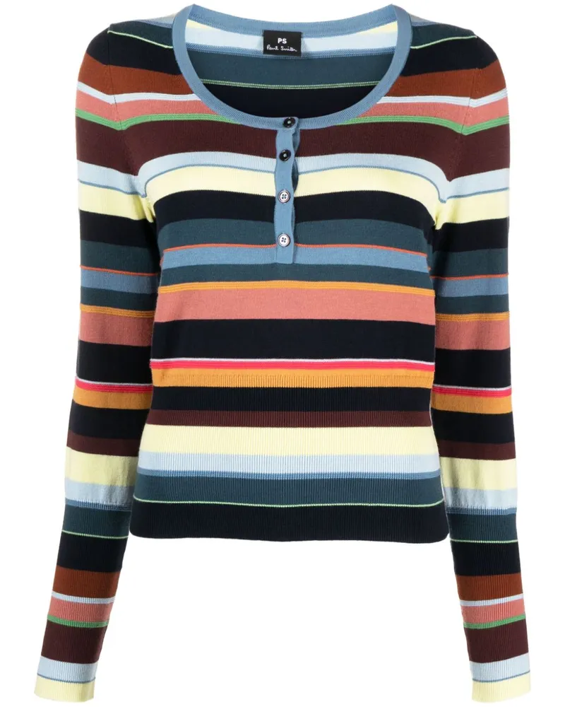 Paul Smith Gestreiftes Sweatshirt Gelb