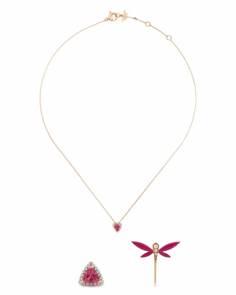 ANAPSARA 18kt Rotgoldohrringe - Rosa Rosa