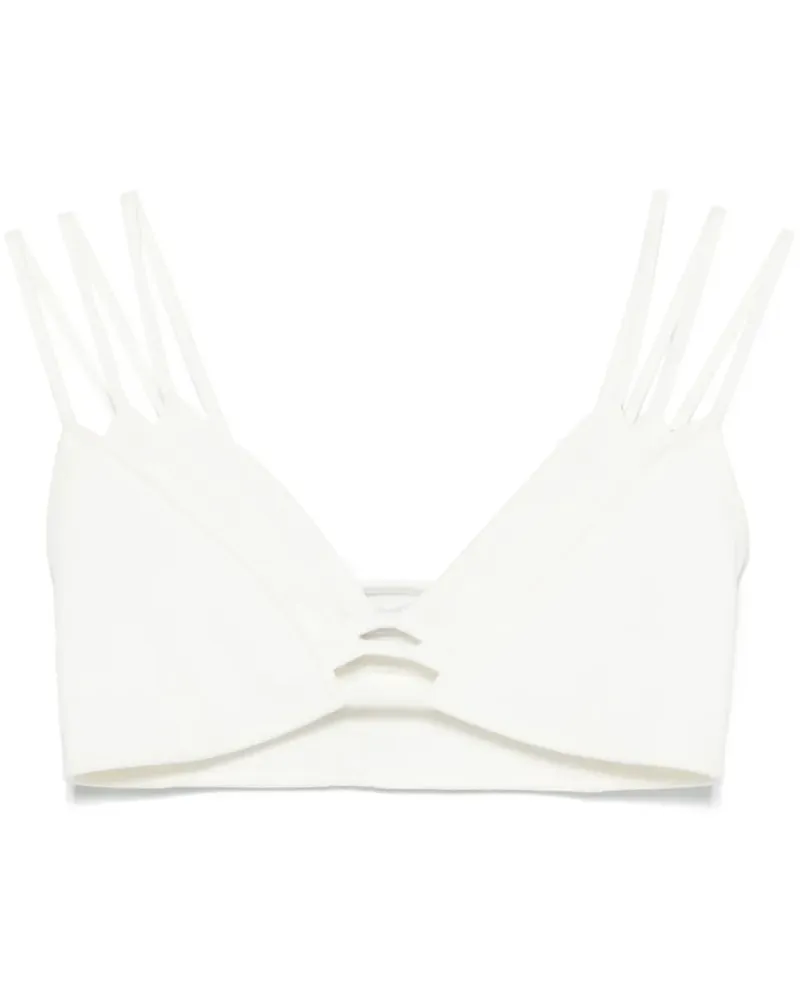 Viktor & Rolf Cropped-Top im Layering-Look - Weiß Weiß