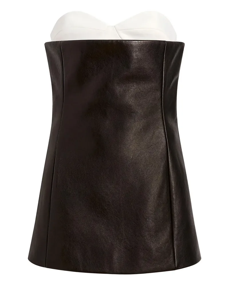 KHAITE Ayla Oberteil aus Leder - Schwarz Schwarz