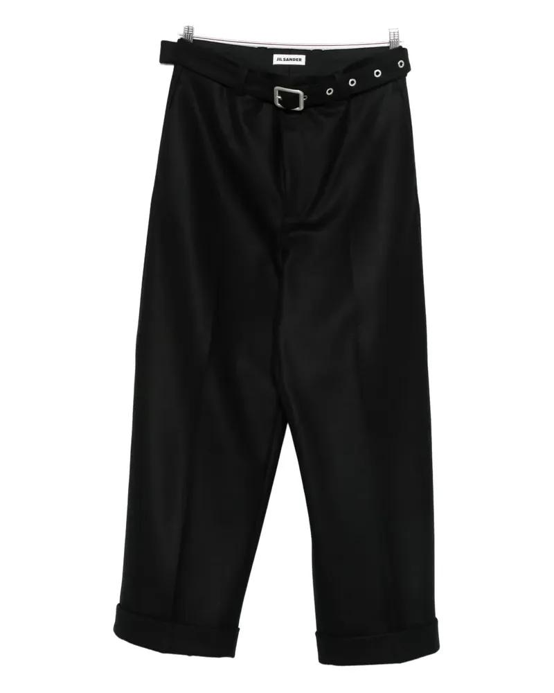 Jil Sander Hose mit Gürtel - Schwarz Schwarz