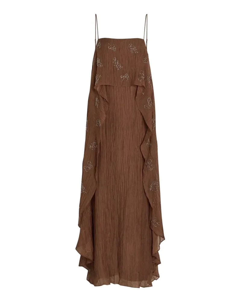 STAUD Valencia maxi drress - Braun Braun