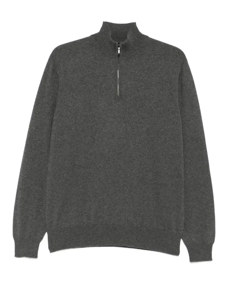 Loro Piana Pullover mit Reißverschluss - Grau Grau