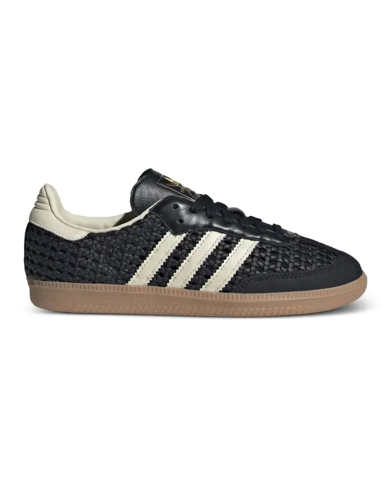 adidas Samba OG woven-detailing sneakers - Schwarz Schwarz