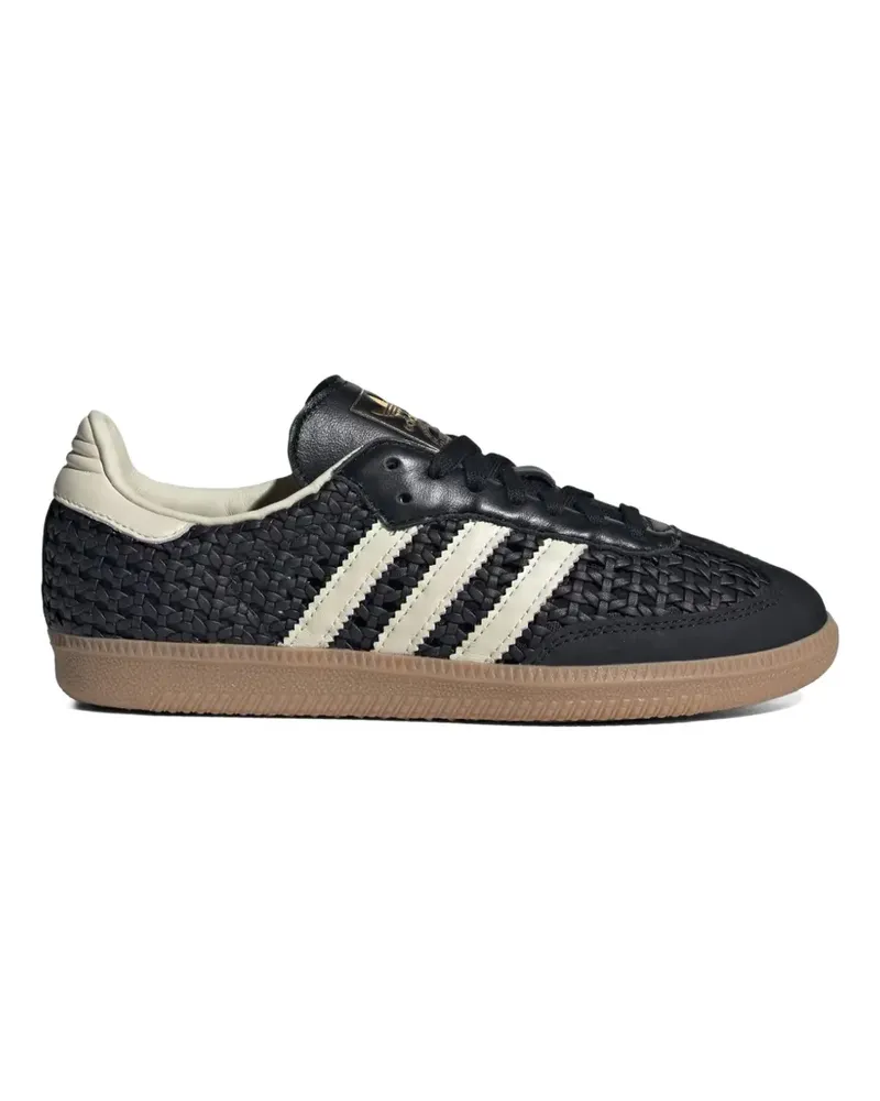 adidas Samba OG woven-detailing sneakers - Schwarz Schwarz