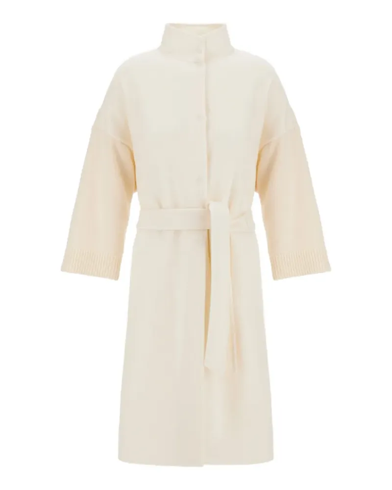 Herno Resort belted turtleneck cardigan - Nude Nude