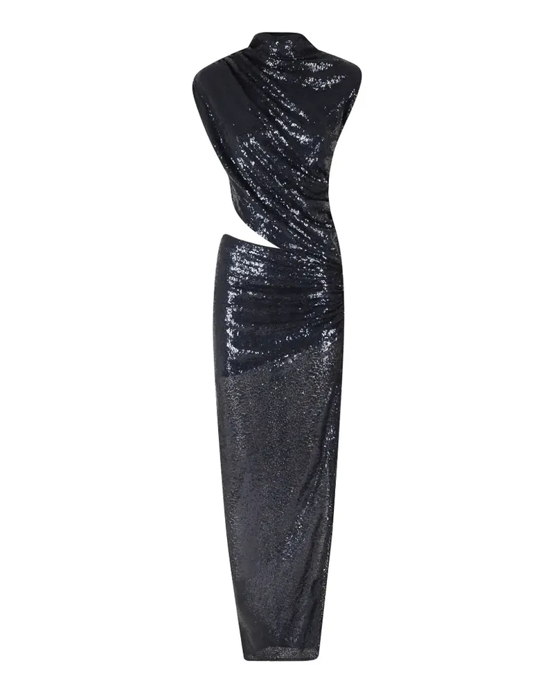 Amazuìn Leo Sequins cut-out maxi dress - Blau Blau