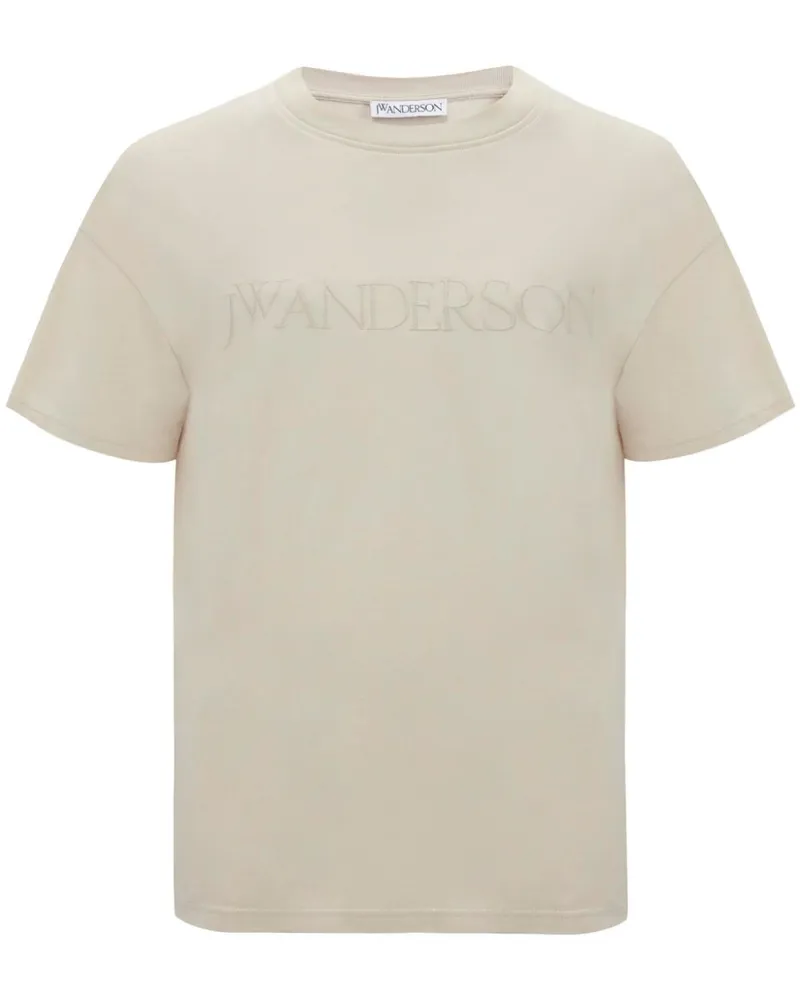 J.W.Anderson T-Shirt mit Logo-Stickerei - Nude Nude