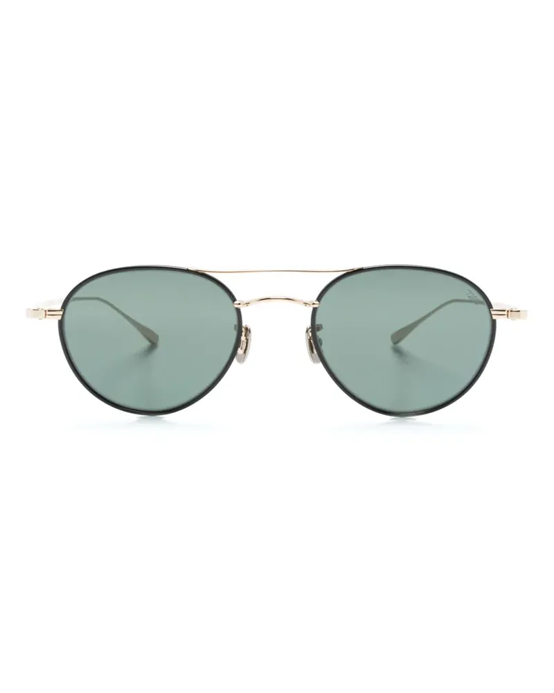 EYEVAN 7285 191 Sonnenbrille mit rundem Gestell - Silber Silber