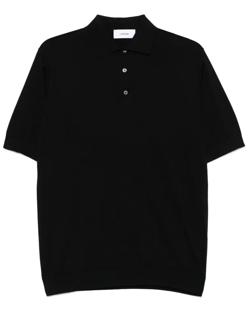 LARDINI Klassisches Poloshirt - Schwarz Schwarz