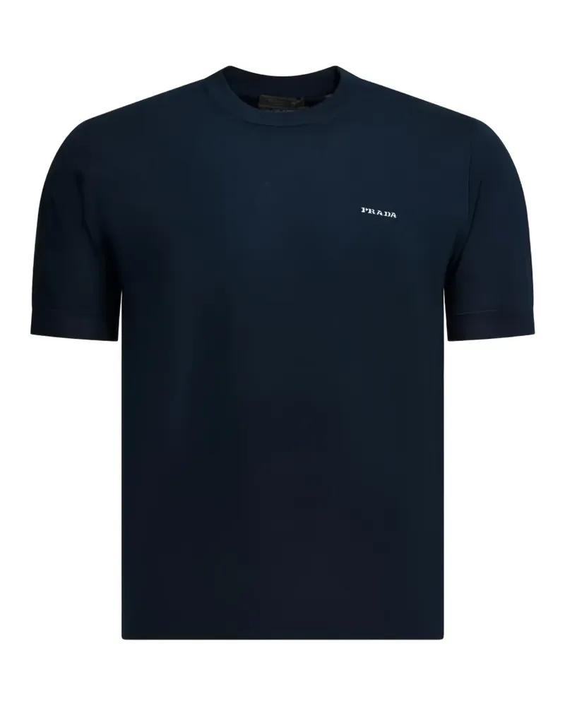 Prada cotton T-shirt - Blau Blau