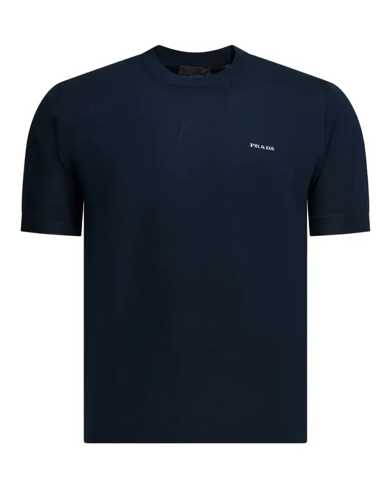Prada Klassisches T-Shirt - Blau Blau