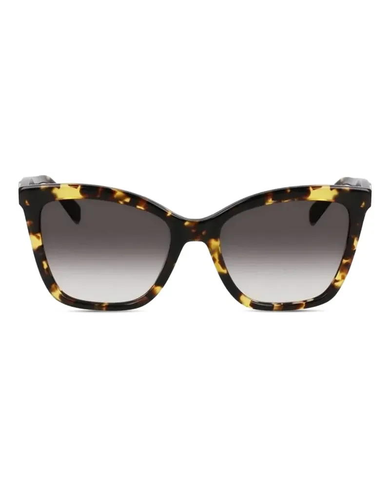 Longchamp Sonnenbrille mit Cat-Eye-Gestell - Braun Braun