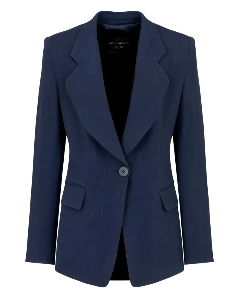Emporio Armani Jacke mit fallendem Revers - Blau Blau