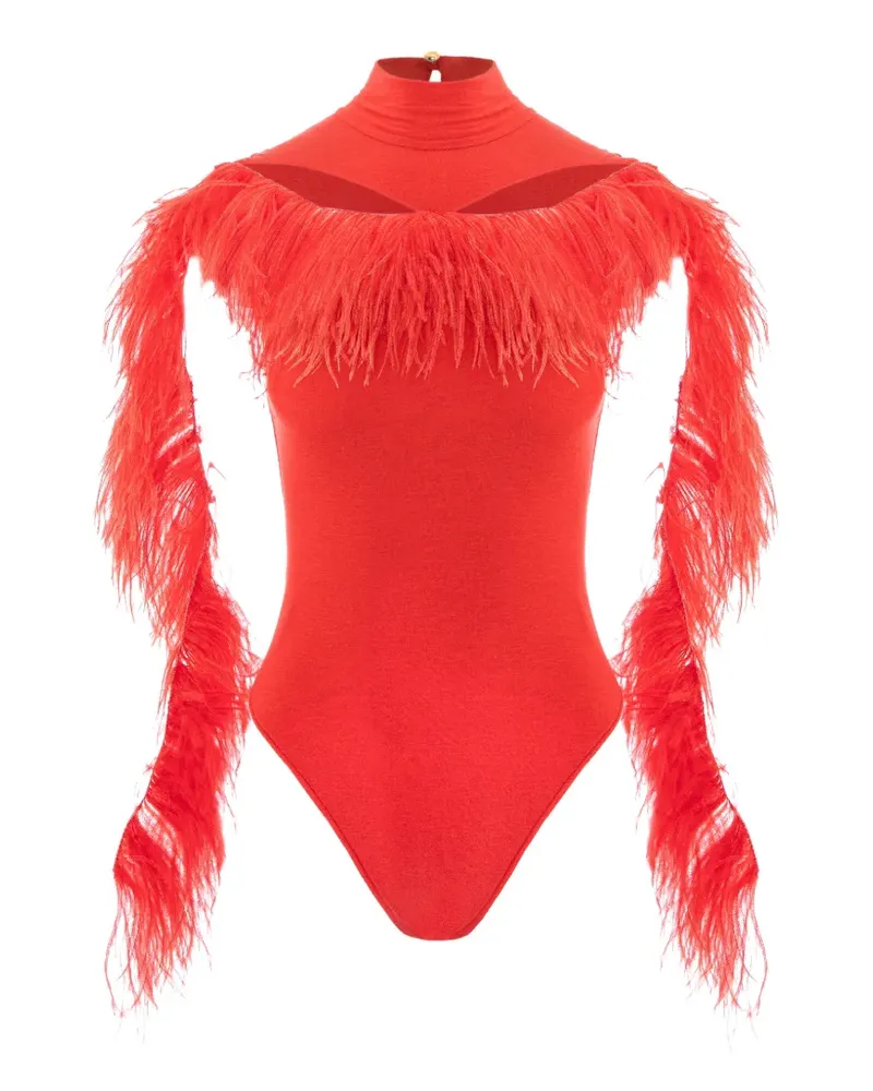 MANURÍ Dolly bodysuit - Rot Rot