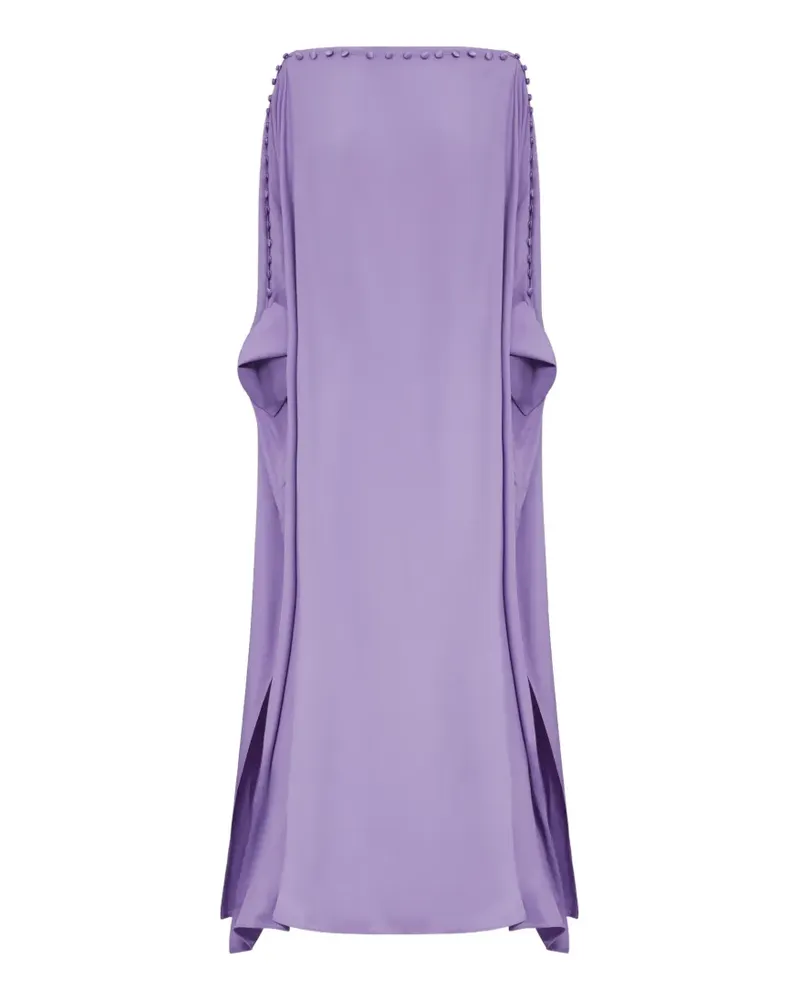 Taller Marmo Mila button-embellished maxi dress - Violett Violett