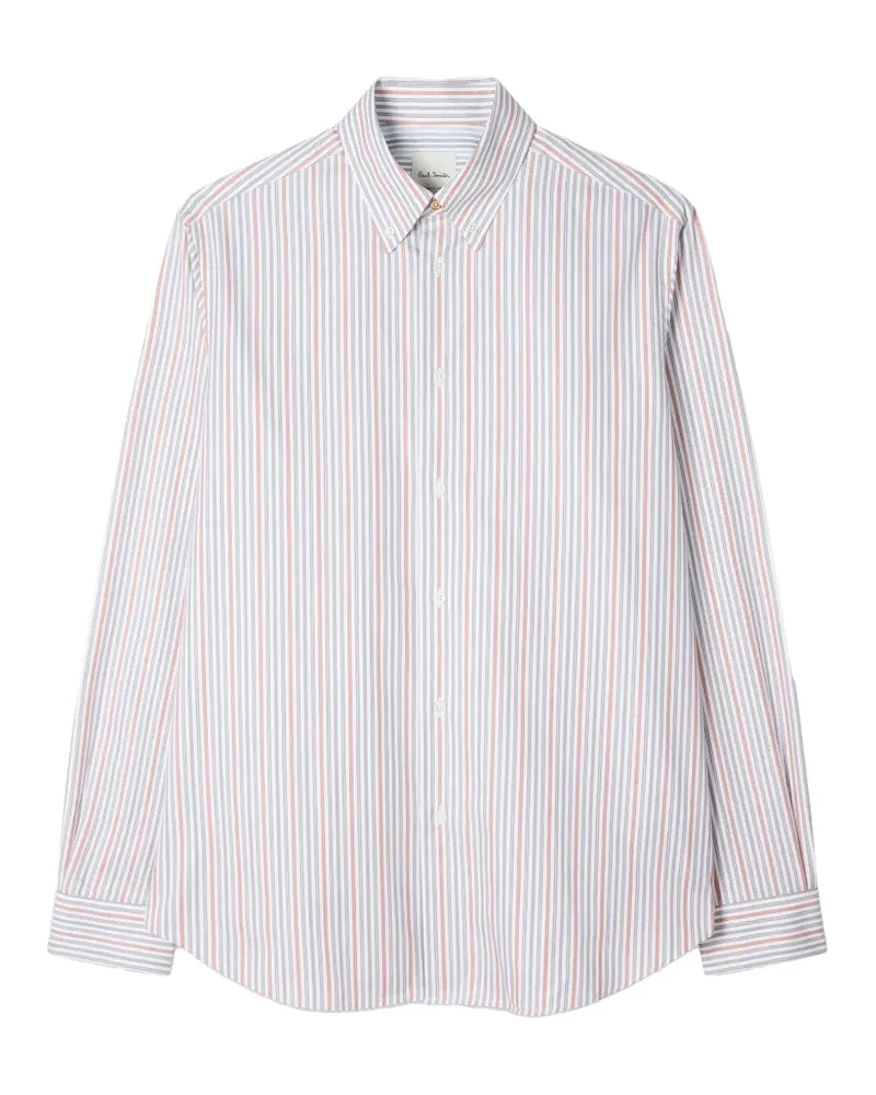 Paul Smith striped-pattern shirt - Weiß Weiß