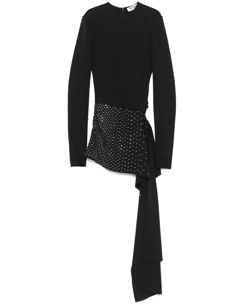 ATTICO Asymmetrisches Minikleid - Schwarz Schwarz