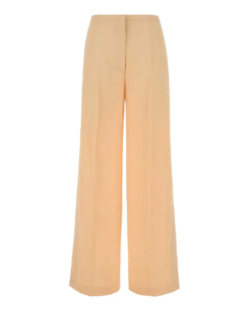 Alberta Ferretti pressed-crease wide-leg trousers - Rosa Rosa