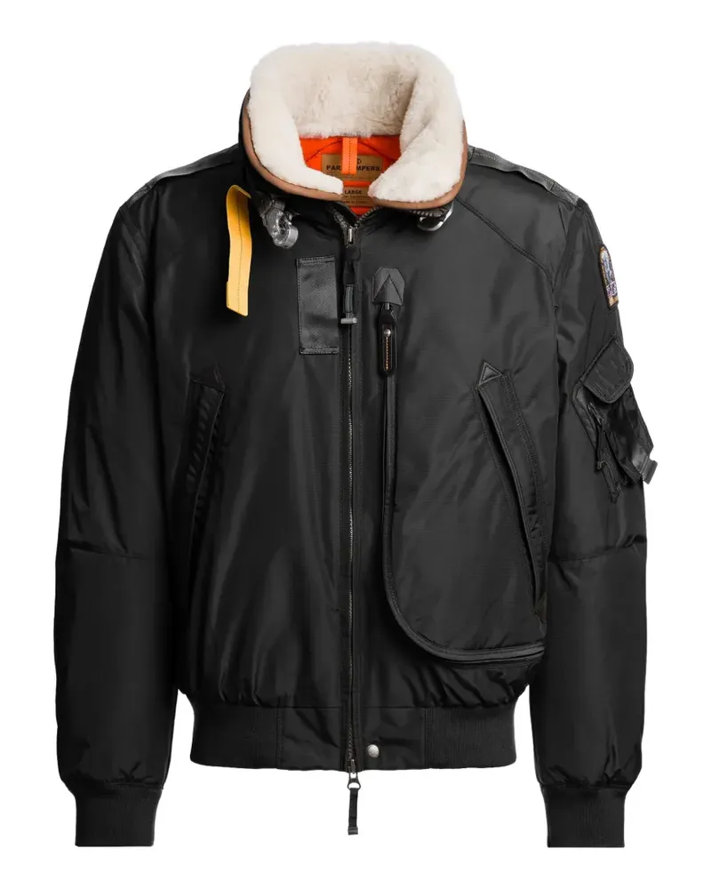 Parajumpers Fire Daunenjacke mit Shearling - Schwarz Schwarz