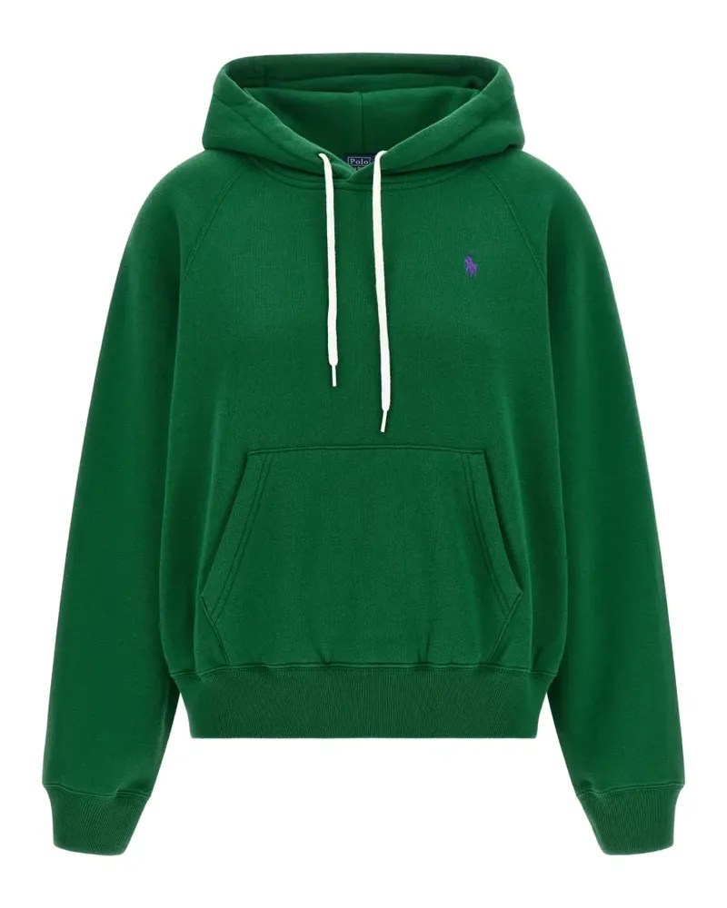 Ralph Lauren embroidered raglan-sleeve hoodie - Grün Grün