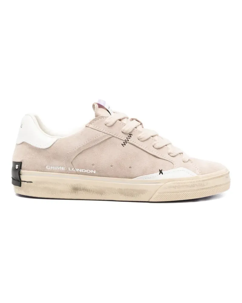 Crime leather low-top sneakers - Nude Nude