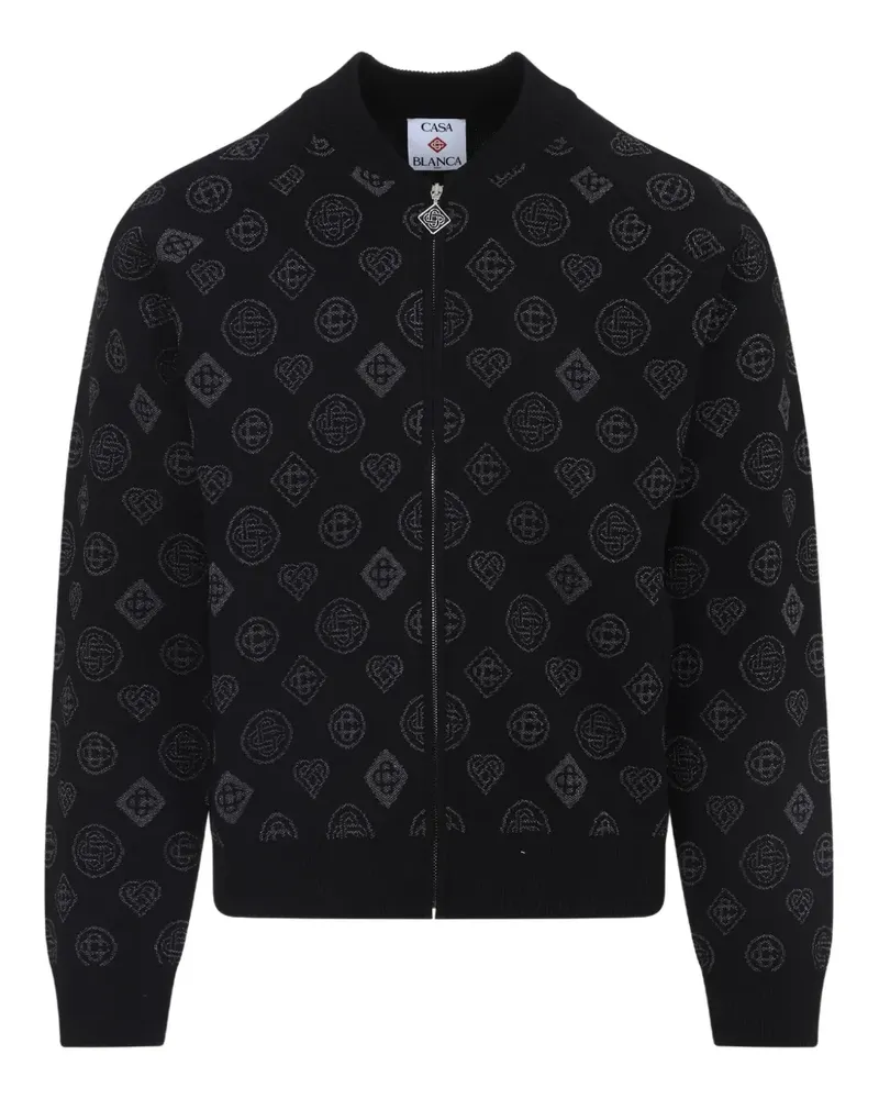 Casablanca Paris Jacke mit Logo-Muster - Schwarz Schwarz