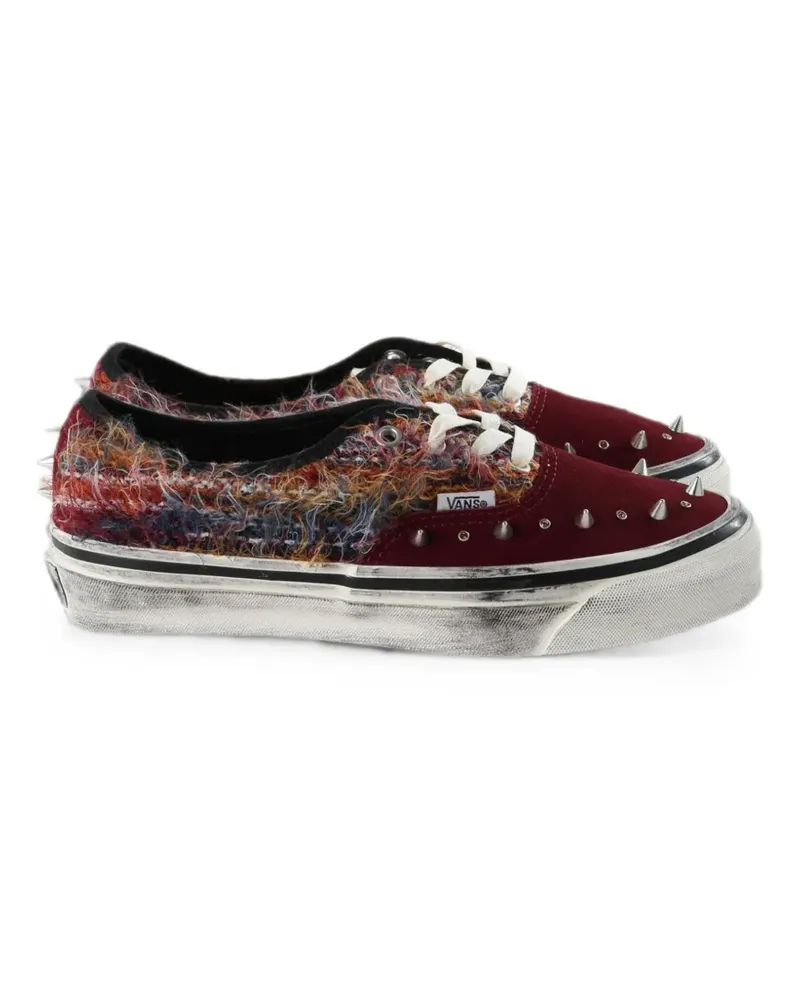Vans spike-embellished distressed sneakers - Rot Rot