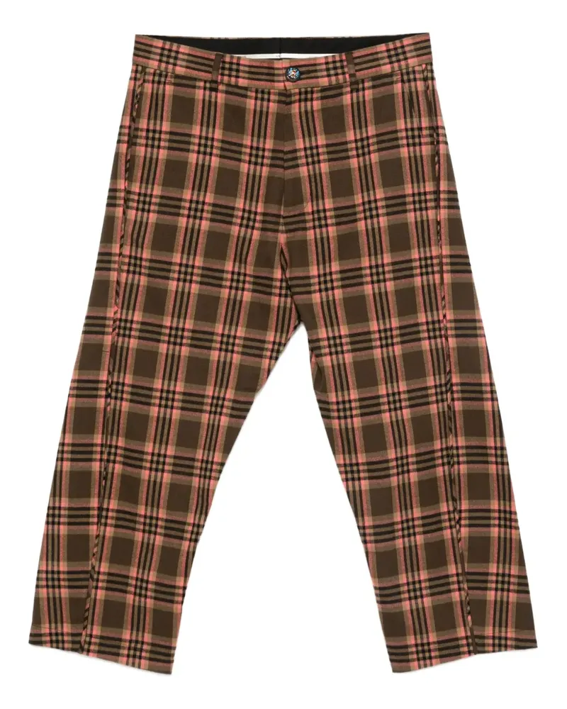 Moschino Karierte Hose - Braun Braun
