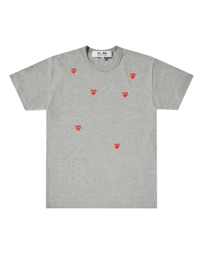 Comme des Garçons T-Shirt mit Herz-Print - Grau Grau