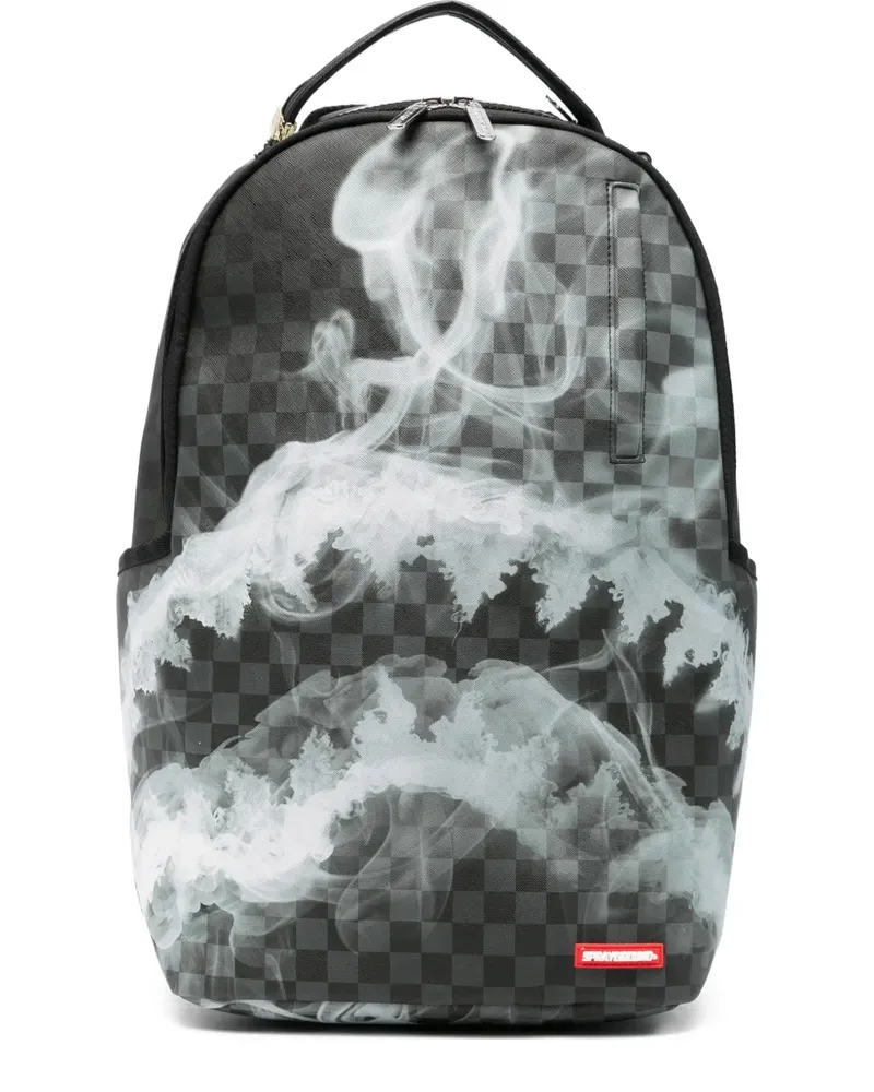 Sprayground check-pattern backpack - Grau Grau