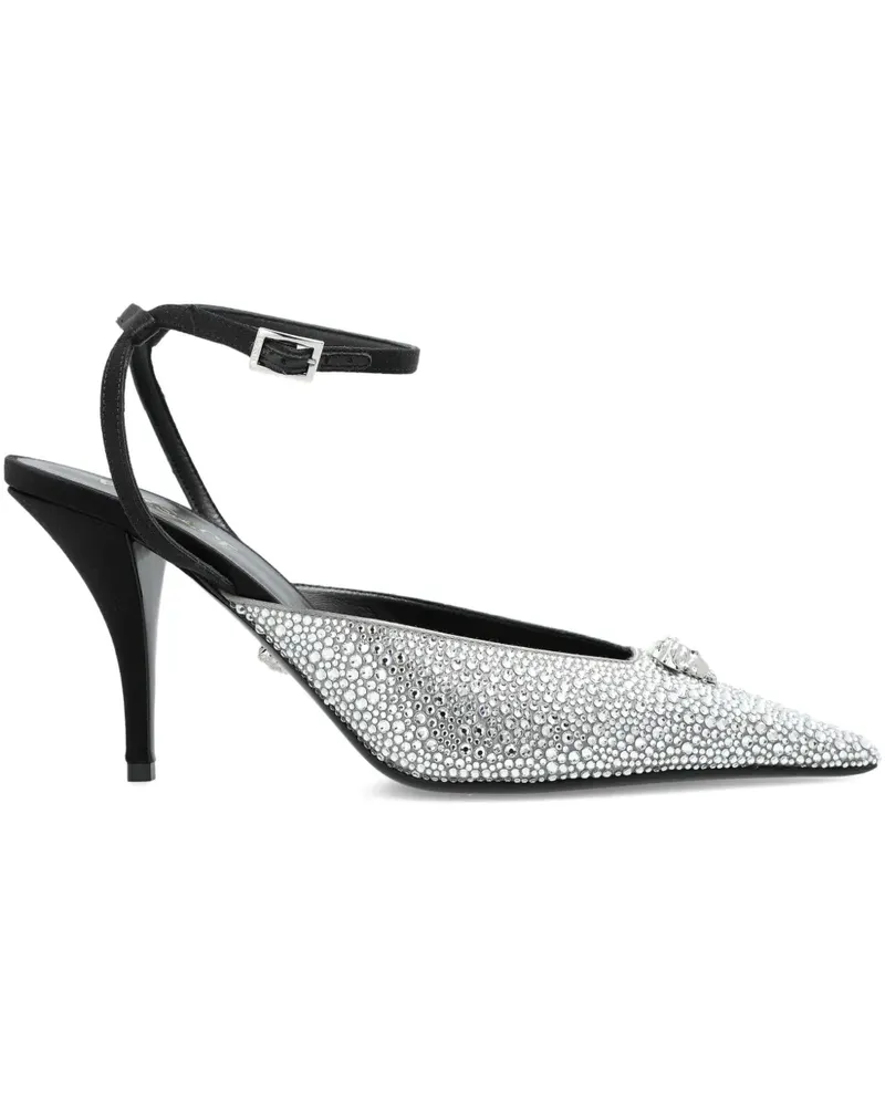 Versace Crystal La Medusa Slingback-Pumps 85mm - Silber Silber