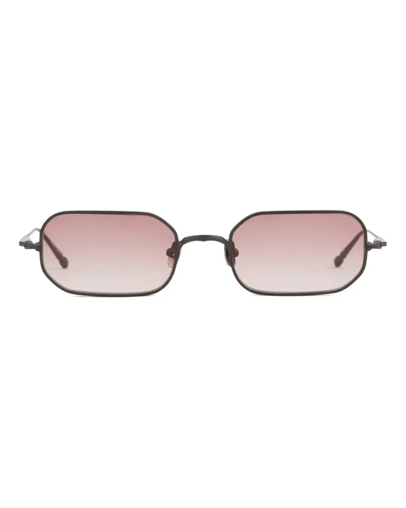MATSUDA Sonnenbrille mit ovalem Titangestell - Schwarz Schwarz