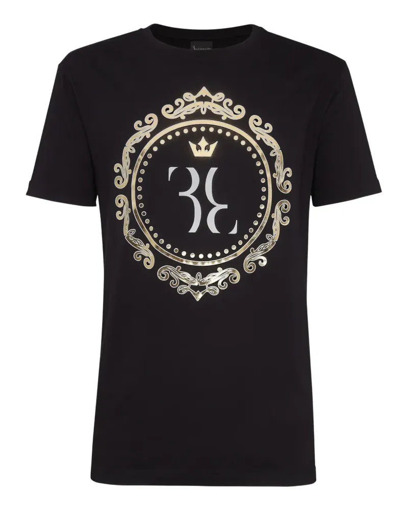 Billionaire Baroque-print round-neck T-shirt - Schwarz Schwarz