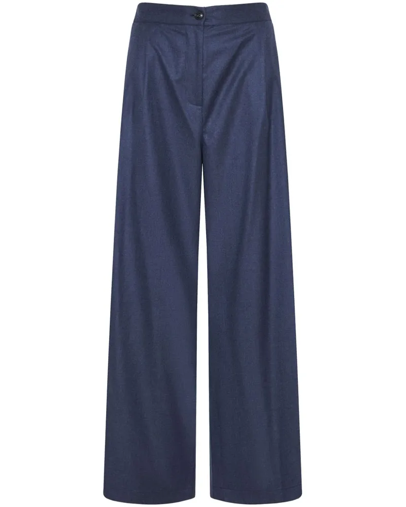 BARBA Hose mit geradem Bein - Blau Blau