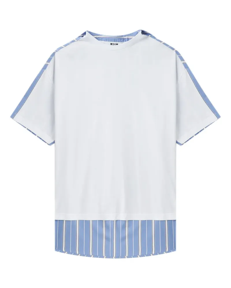 MSGM Klassisches T-Shirt - Weiß Weiß
