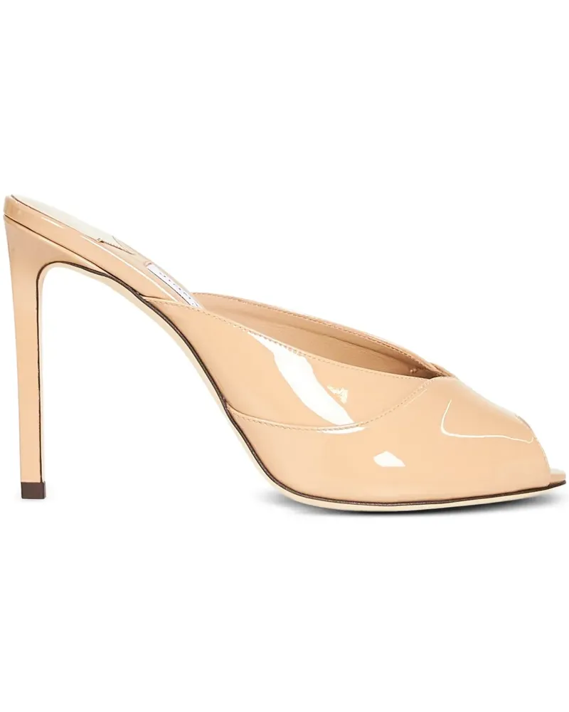 Jimmy Choo 100mm Brigitte Mule heeled sandals - Nude Nude