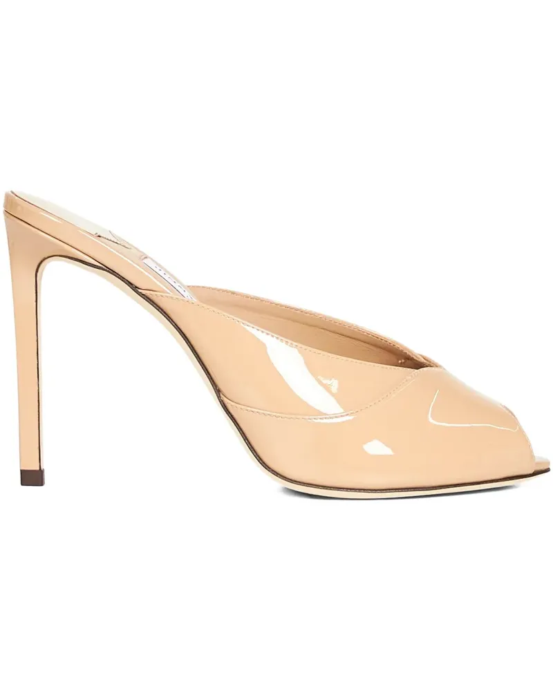 Jimmy Choo 100mm Brigitte Mule heeled sandals - Nude Nude