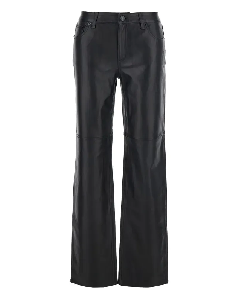 Michael Kors Hose aus Leder - Black Black