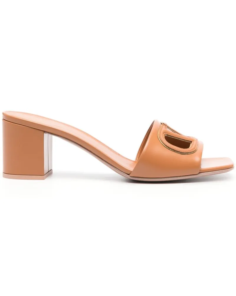 Valentino Garavani VLogo Signature Mules 60mm - Braun Braun