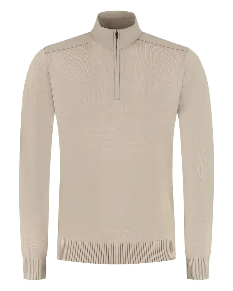 Paul & Shark half-zip ribbed sweater - Nude Nude