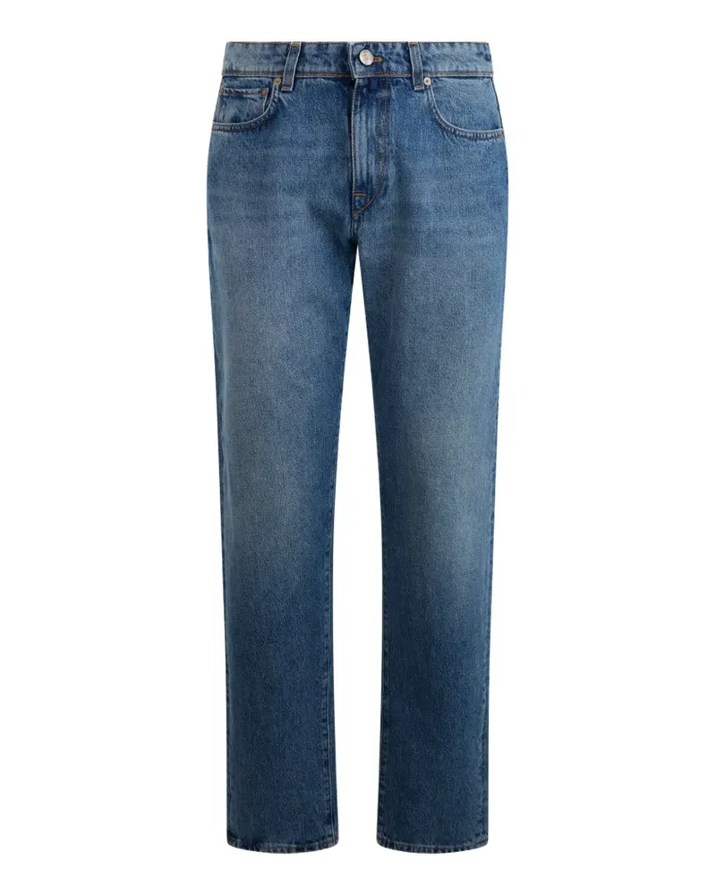 Slowear Ausgeblichene Straight-Leg-Jeans - Blau Blau