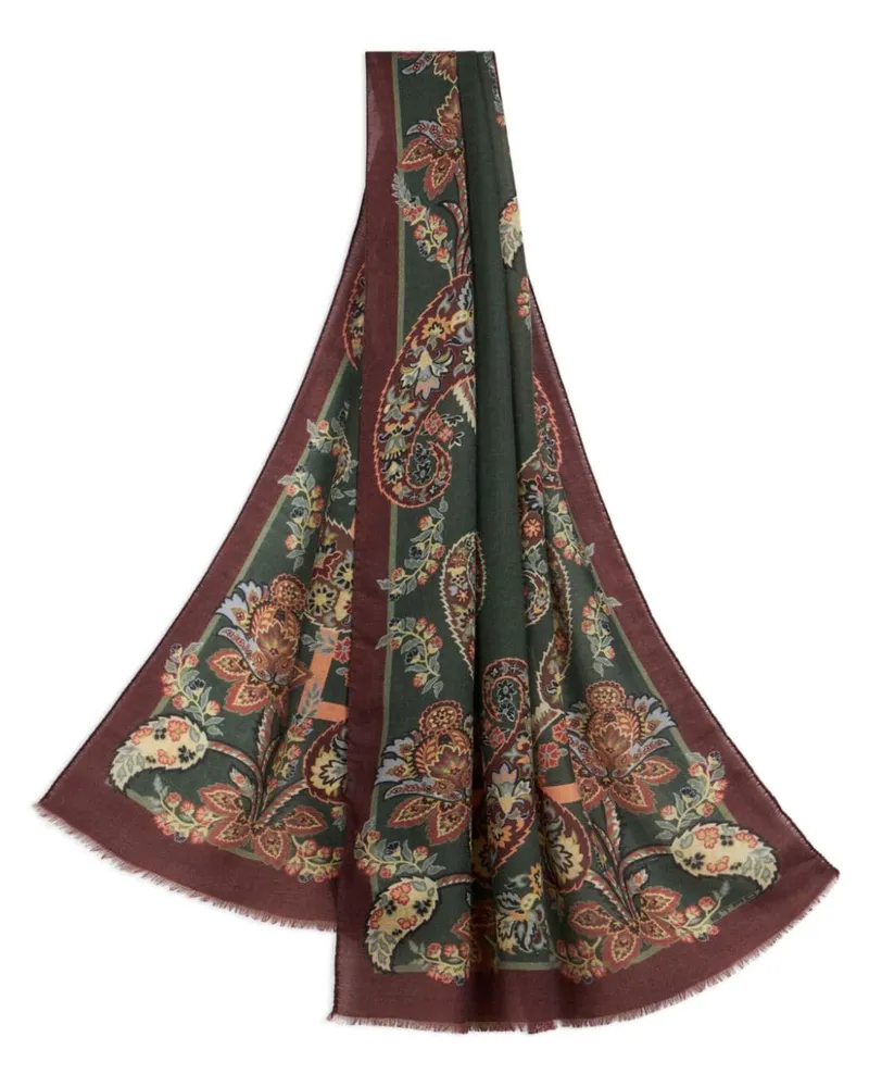 Etro Schal mit Paisley-Print - Rot Rot