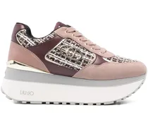 Sneakers mit Plateau - Rosa