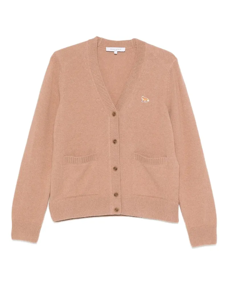 Kitsuné V-neck cardigan - Braun Braun