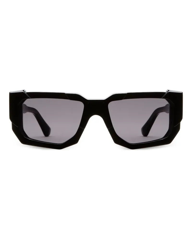 KUBORAUM Geometrische F6 Sonnenbrille - Schwarz Schwarz