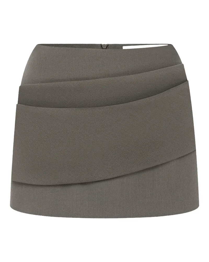 Alex Perry Asymmetrischer Minirock - Grau Grau