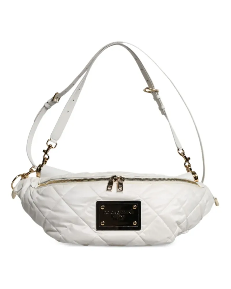 Dolce & Gabbana Gürteltasche mit Logo - Weiß Weiß