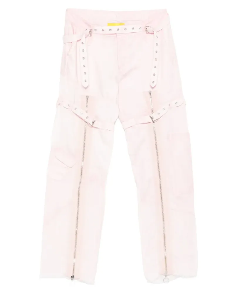 Marques ' Almeida Hose mit Reißverschlussdetail - Rosa Rosa