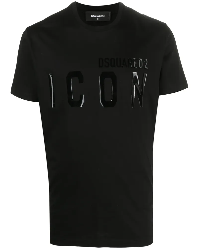 Dsquared2 T-Shirt mit Logo-Print - Schwarz Schwarz